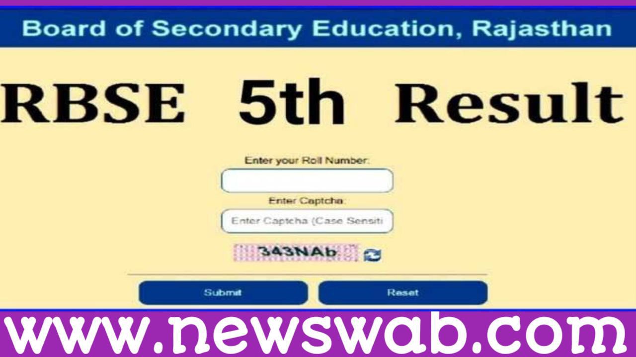 Rajasthan Board 5th Class Result 2023 Latest News