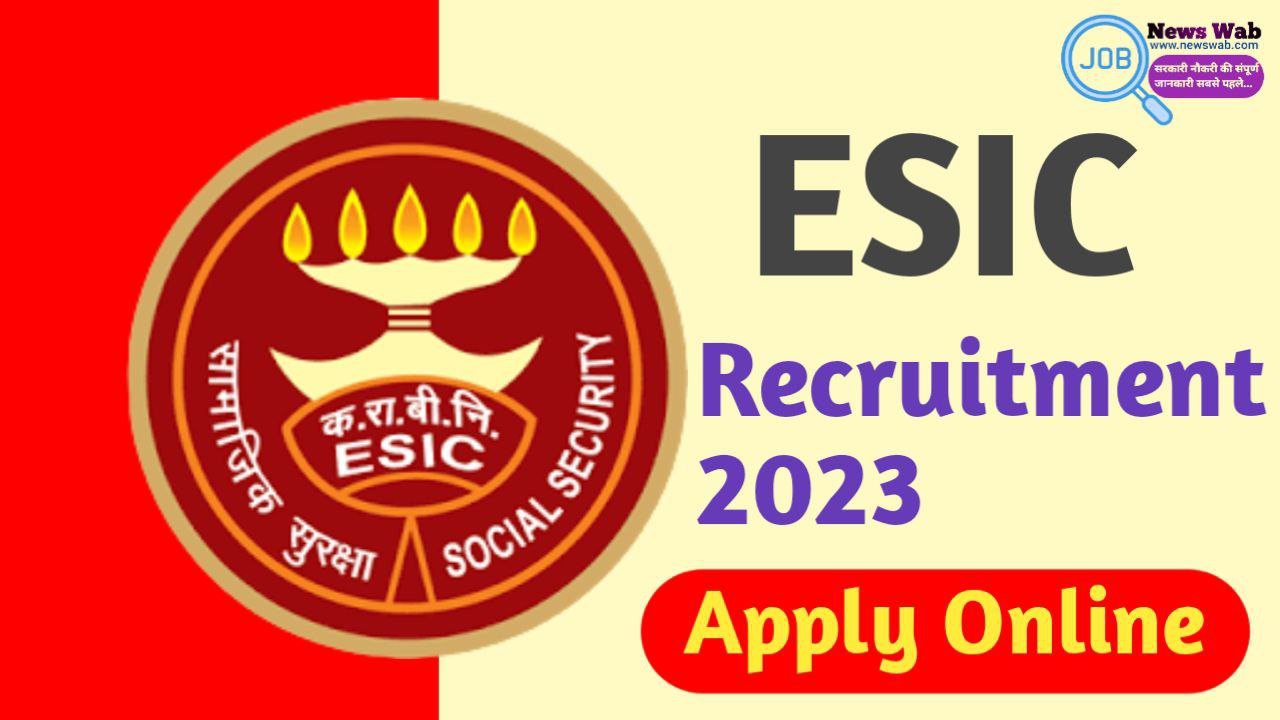 ESIC Paramedical Staff Bharti 2023