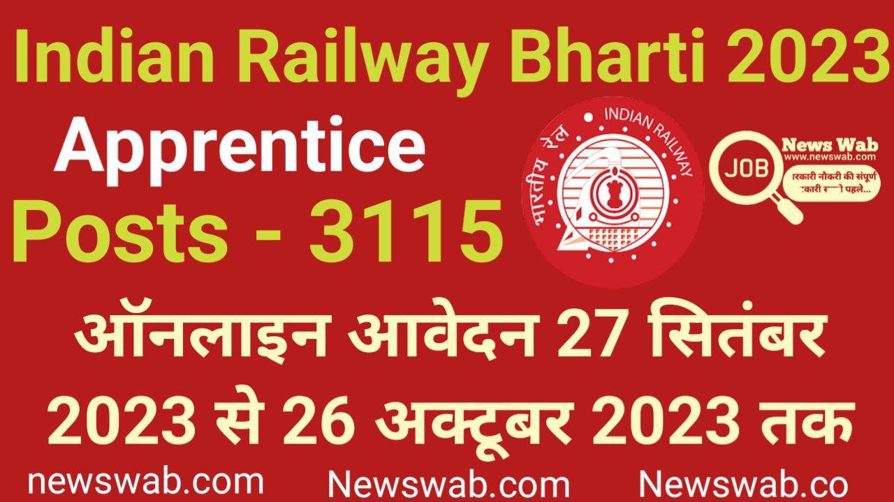 Eastern Railway Apprentice Recruitment 2023 Apply Online