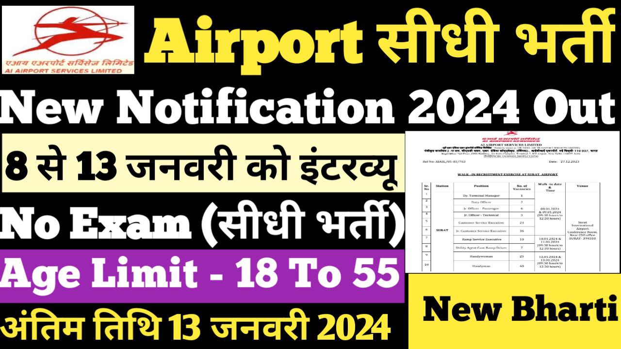 AI Airport Service Limited Vacancy 2024