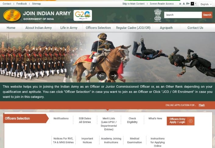Indian Army Special Entry NCC Recruitment 2024